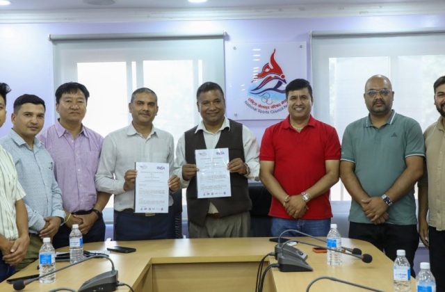 एनएसएसएफ र नेपाल क्लाईम्विङ स्पोर्ट्स संघबीच सम्झौता