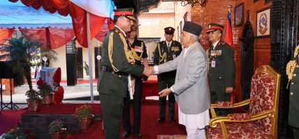 भारतीय स्थल सेनाध्यक्ष सेठलाई नेपाली सेनाको मानार्थ महारथीको दर्जा प्रदान