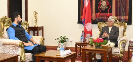 रवि लामिछानेद्वारा राष्ट्रपति पौडेललाई बाढीपहिरोको अवस्था र राहतबारे ब्रिफिङ