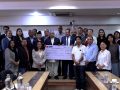 एक करोड सहयोग हस्तान्तरण गर्दै एनआरएनए अध्यक्षले भने : ‘विश्वभरका नेपाली जुटेका छौं’