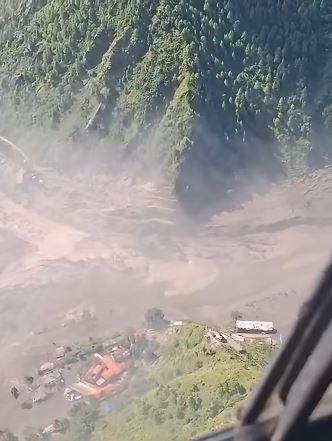 भोटेकोशीको बाढीले त्रिशूलीमा उर्लियो पानी, धादिङका बस्ती जोखिममा