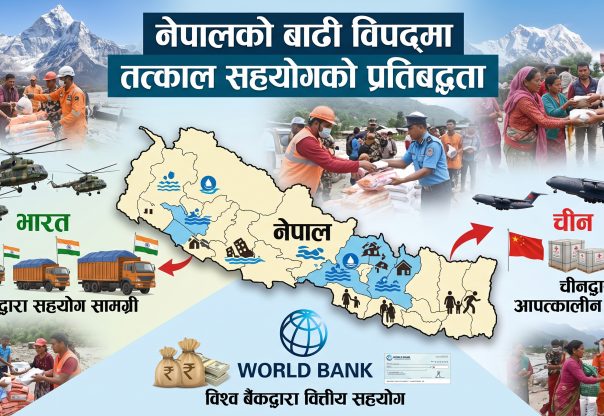नेपालको बाढी विपद्मा भारत, चीन र विश्व बैंकद्वारा तत्काल सहयोगको प्रतिबद्धता
