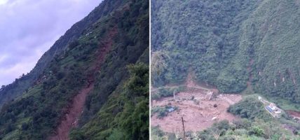 रोल्पामा पहिरोले घर पुरिँदा तीन जना बेपत्ता