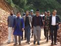 सञ्चारमन्त्री डा तिमिल्सिनाबाट पहिरोसहित जोखिम बस्तीको अवलोकन