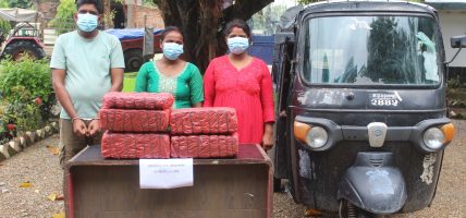 २२ किलोभन्दा बढी गाँजासहित तीन जना पक्राउ