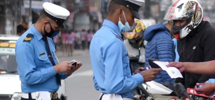 २४ घण्टामा ट्राफिक प्रहरीले गर्यो ८४१ जनालाई कारबाही