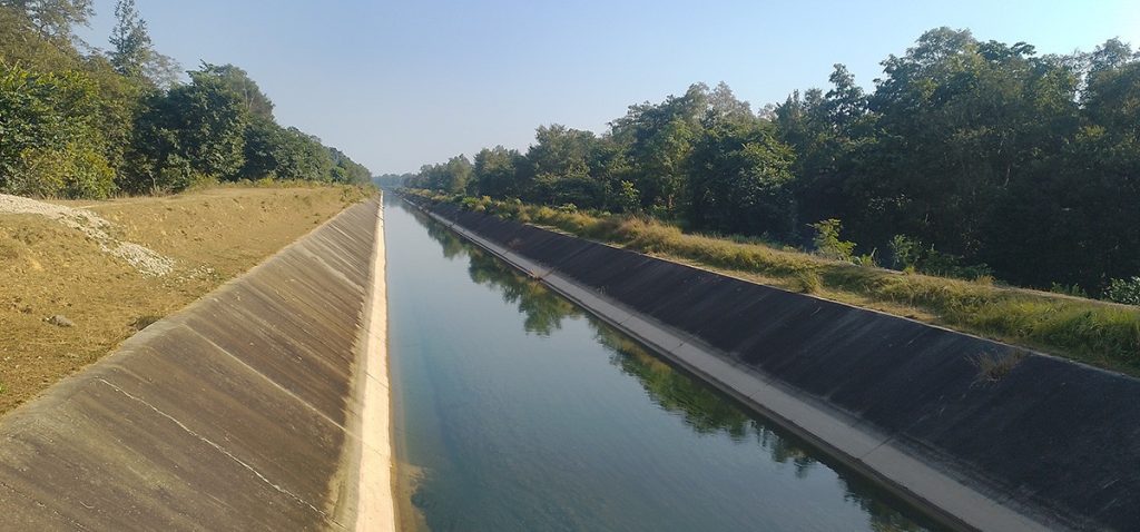 नहर विस्तार गर्दै सिक्टा सिँचाइ आयोजना