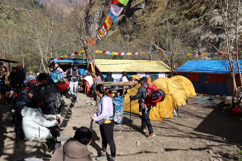 बर्खापछि फेरि चलायमान हुँदै अन्नपूर्ण पदमार्ग