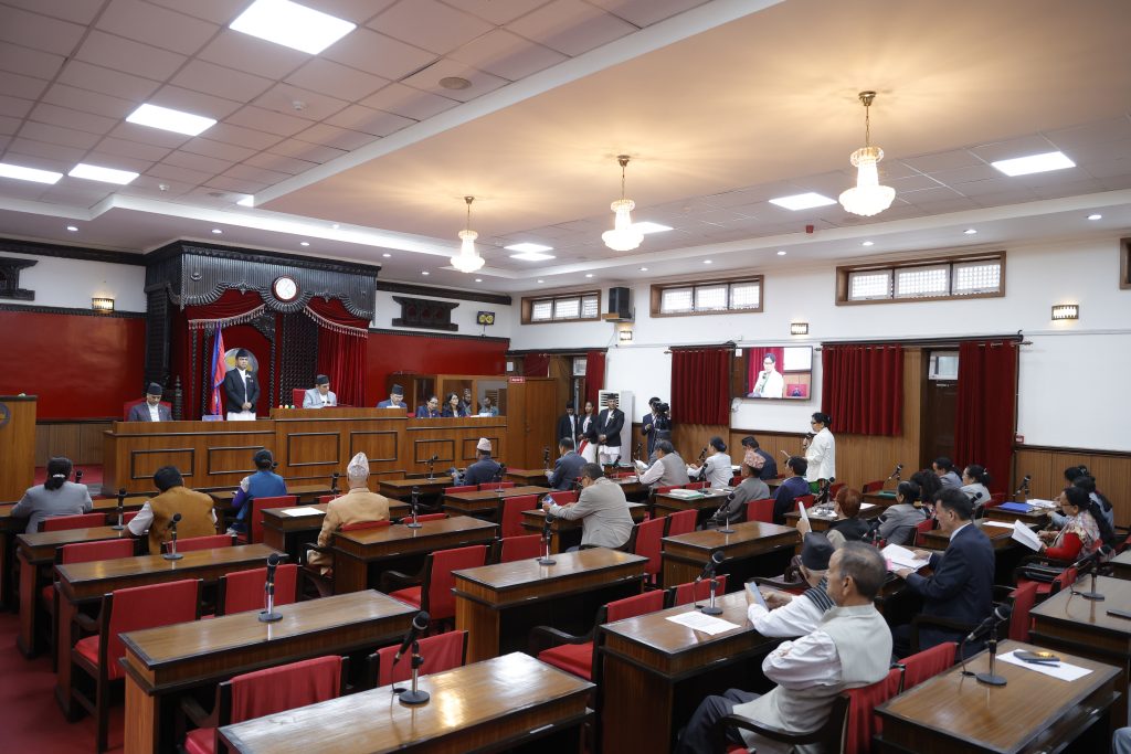 राष्ट्रियसभाः जलवायु परिवर्तनबाट हुने क्षति कम गर्न पूर्वतयारी गर्नुपर्नेमा जोड