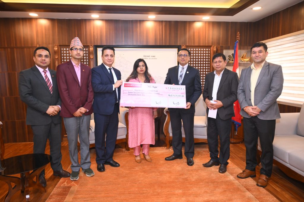 प्रभु बैंकद्वारा भोटेकोशी बाढीपीडितका लागि २ करोड ११ लाखभन्दा बढी सहयोग
