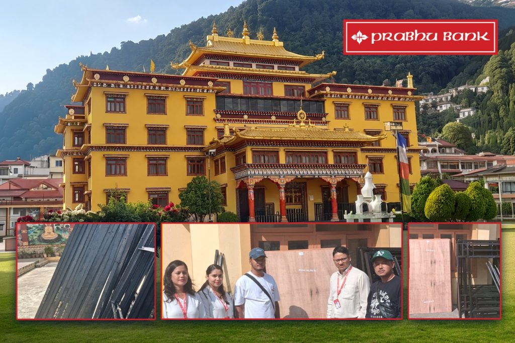 प्रभु बैंकले पहेंलो गुम्बालाई ६ थान बंक बेड हस्तान्तरण