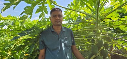प्रहरीबाट अवकाशपछि कृषि पेसामा रमाइरहेका अर्जुन