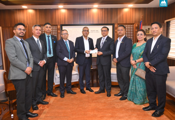भोटेकोशी बाढीपीडितका लागि एनएमबी बैंकको ३ करोड ५१ लाख सहयोग भोटेकोशी बाढीपीडितका लागि एनएमबी बैंकको ३ करोड ५१ लाख सहयोग