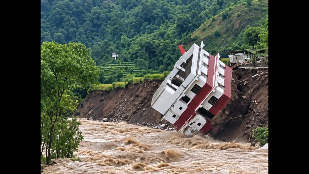 बागलुङमा बाढीपहिरोः ६१ घर गोठ बगे, ५१ घरमा आंशिक क्षति