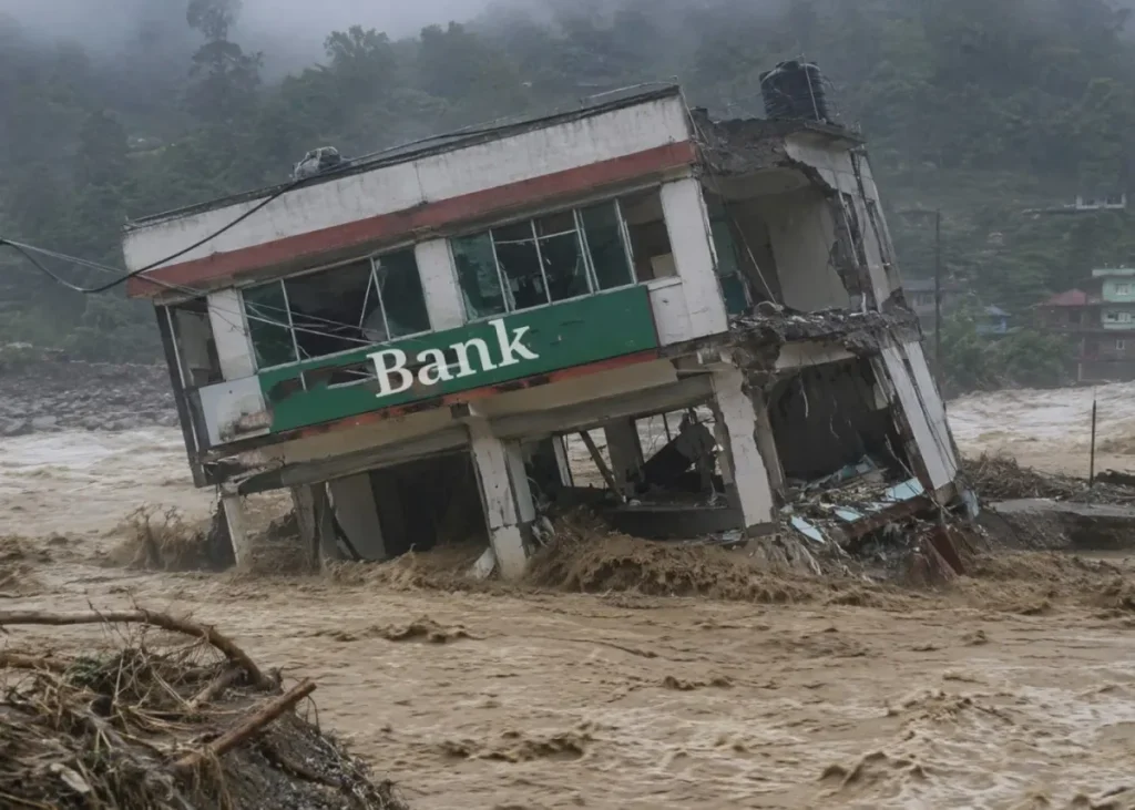 बाढीका कारण बैंकका १७ वटा शाखा प्रभावित, ७२.४ करोडको क्षति