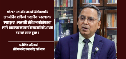 संविधान संशोधनअघि पूर्ण कार्यान्वयनको समीक्षा आवश्यक : संविधानविद् अधिकारी