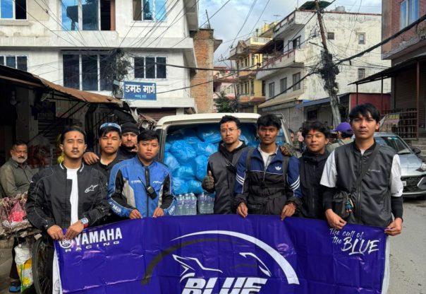 यामाहा ब्लू स्ट्रीक्सको मानवीय पहल : रसुवा–नुवाकोटका बाढीपीडितलाई राहत
