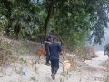 त्रिशूली नदीमा शव खोज्दै तनहुँ प्रहरी