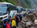 सडक अवरुद्ध भएपछि भैरहवामा दर्जनौँ बस रोकिए सडक अवरुद्ध भएपछि भैरहवामा दर्जनौँ बस रोकिए