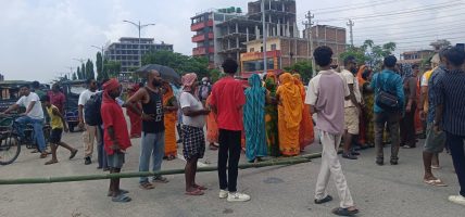 गुठी संस्थानको पोखरी अतिक्रमणमुक्त अभियानविरुद्ध स्थानीयको प्रदर्शन