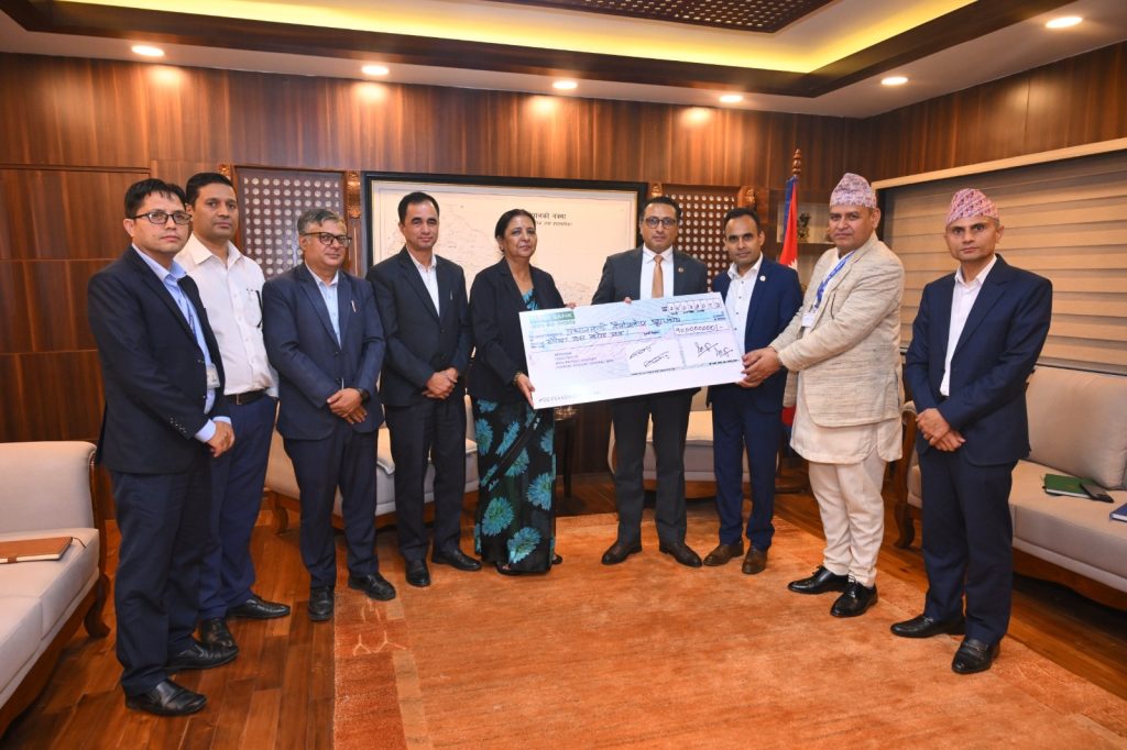 नेपाल टेलिकमद्वारा विपद् उद्धार कोषमा १० करोड सहयोग