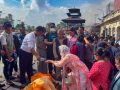 पत्रकार टेकराज थामीको कुशको शव बनाएर गरियाे अन्त्येष्टि