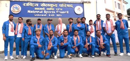 एसियन गेम्स खेल्ने नेपाली क्रिकेट टोलीको बिदाइ, पदक जित्ने लक्ष्य