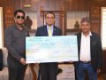हाइड्रो जेट दुबईका संचालक विष्णु पुडासैनीद्वारा अर्थमन्त्रीलाई ५१ लाख हस्तान्तरण 