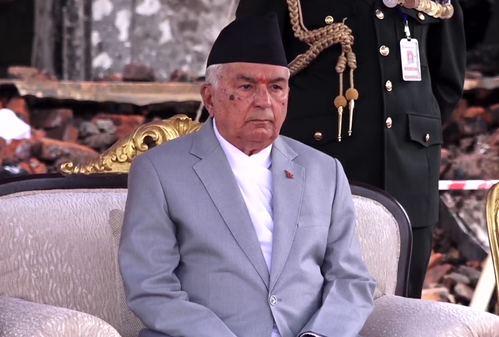 विपत्तिमा बेपत्ता नागरिकहरूको खोजी तथा उद्धारलाई निरन्तरता दिन राष्ट्रपतिको आग्रह