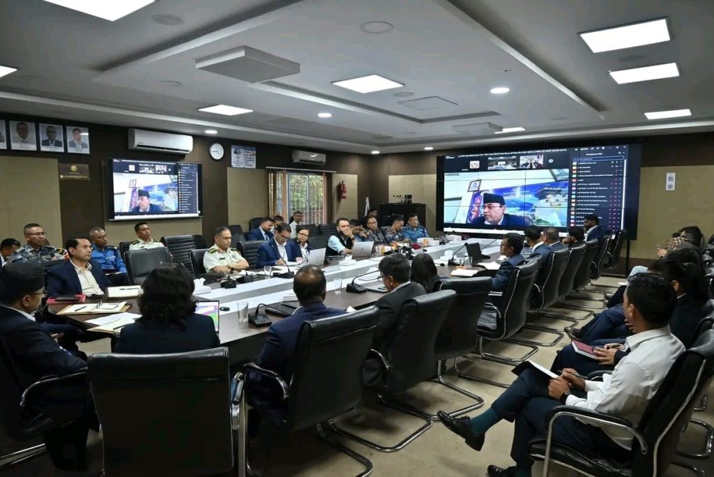 भारी वर्षाको पूर्वतयारी : ७७ वटै जिल्लाका प्रमुख जिल्ला अधिकारीसँग उच्चस्तरीय छलफलc
