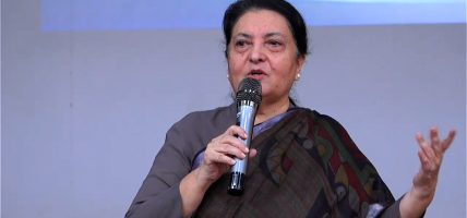 भौगोलिक रूपले मात्रै होइन, राजनीतिक रूपले पनि हामी संवेदनशील क्षेत्रमै छौँ : पूर्वराष्ट्रपति भण्डारी