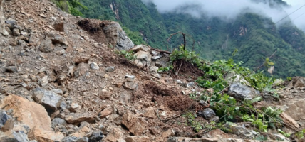 पहिरोका कारण भेरी करिडोर अवरुद्ध, भेरी थुनिएको खबर गलत