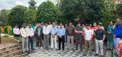 रसुवा–भोटेकोशी बाढीमा ज्यान गुमाएकाको सम्झनामा नेपाल इन्जिनियरिङ कलेजमा शोकसभा