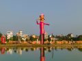 ५१ फिटको रावणको पुतला । ५१ फिटको रावणको पुतला ।