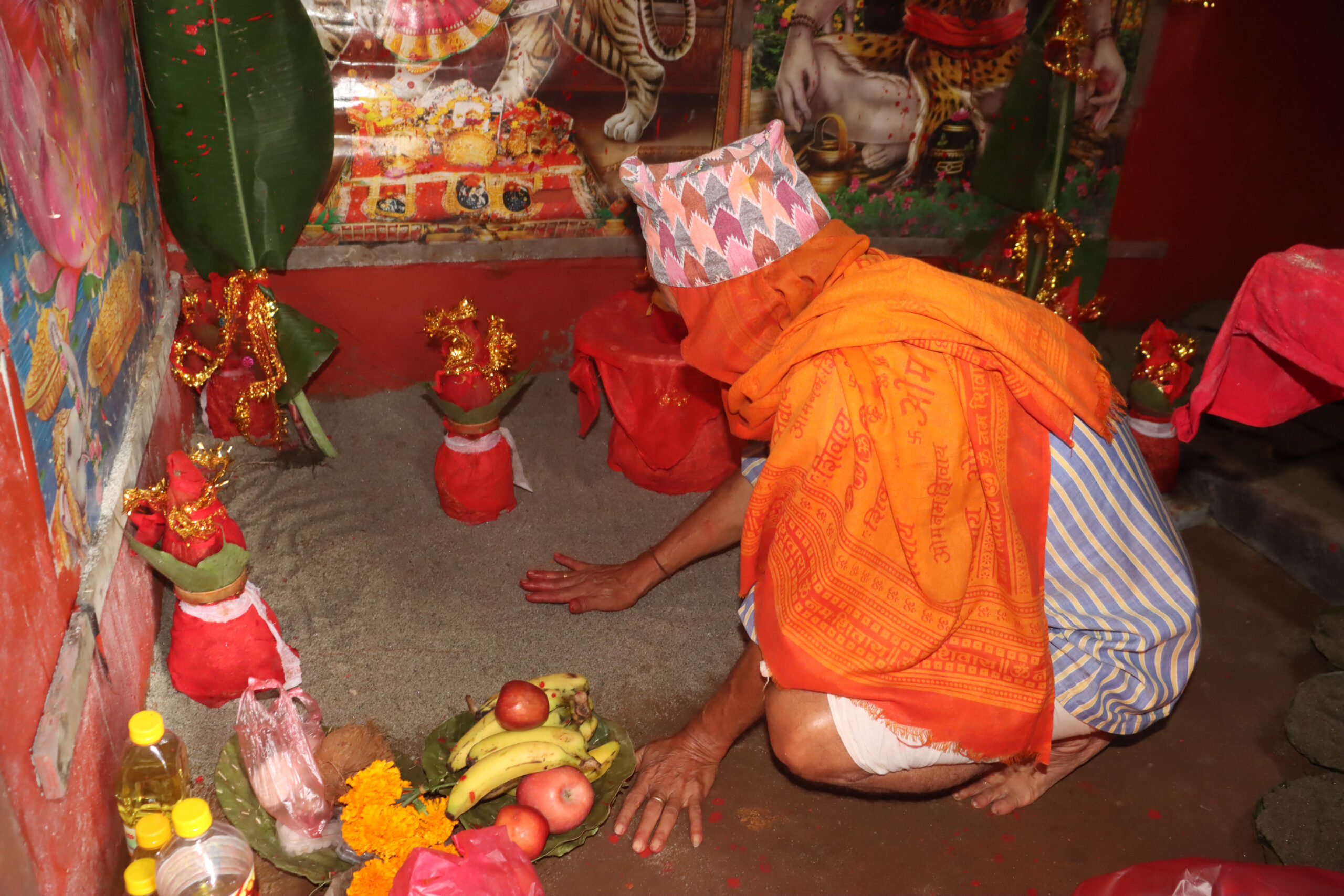 आश्विन शुक्ल प्रतिपदाः हनुमानढोकाको दसैँ घरमा विधिवत् घटस्थापना