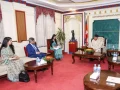राष्ट्रपतिसँग सार्ककका महासचिवको बिदाइ भेट राष्ट्रपतिसँग सार्ककका महासचिवको बिदाइ भेट