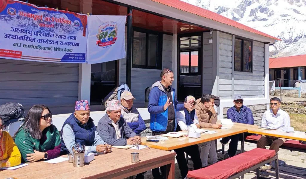 अन्नपूर्ण आधार शिविरबाट जलवायु न्यायको आवाज