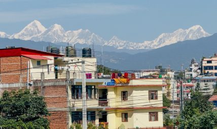 काठमाडौंबाट देखिएको जुगल हिमालको सुन्दर दृश्य