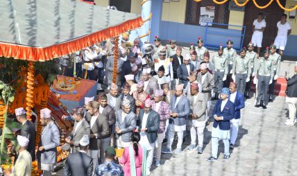 सशस्त्र प्रहरीले गर्यो निशान, मौलो तथा कोत पूजा सशस्त्र प्रहरीले गर्यो निशान, मौलो तथा कोत पूजा