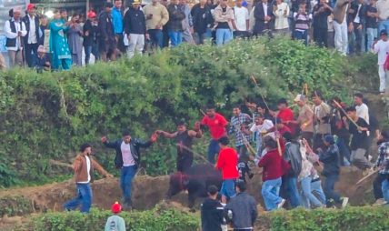 अछामको मार्कुमा बज्रयोगिनी माताको पूजामा सयौँ राँगाको बलि अछामको मार्कुमा बज्रयोगिनी माताको पूजामा सयौँ राँगाको बलि