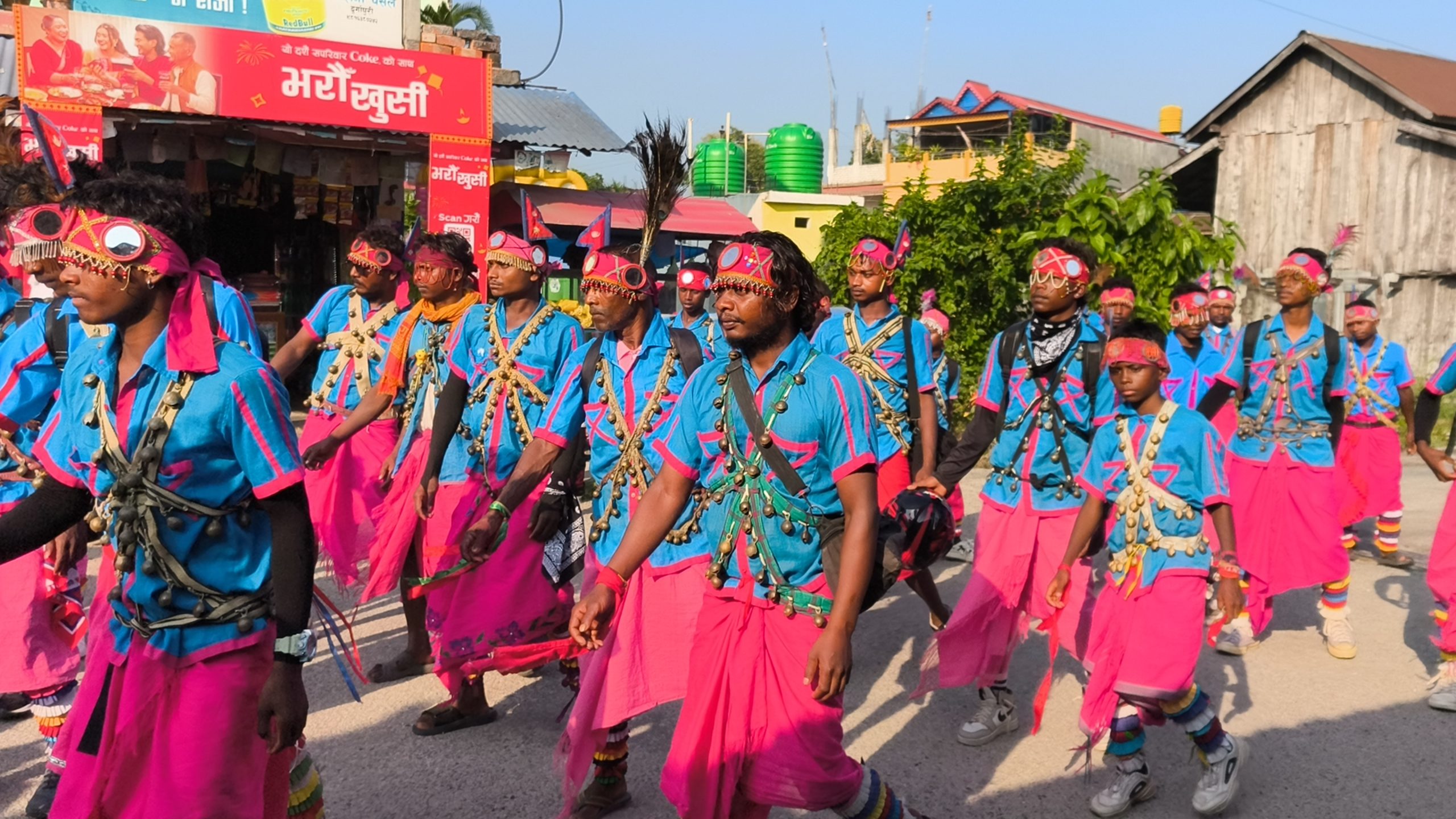 सन्थाल समुदायको दासाई नृत्यको रौनक