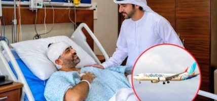 दुबईका युवराजले भेटे फ्लाईदुबईका पाइलट स्मित मच्छर