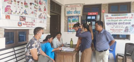 बिर्तामोडमा जेई खोप अभियान थपियो, छुटेकालाई सोमबारसम्म अवसर
