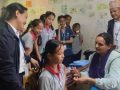 पाठेघरको मुखको क्यान्सरविरुद्ध तनहुँका दुई हजार पाँच सय ४८ किशोरीलाई एचपिभी खोप पाठेघरको मुखको क्यान्सरविरुद्ध तनहुँका दुई हजार पाँच सय ४८ किशोरीलाई एचपिभी खोप