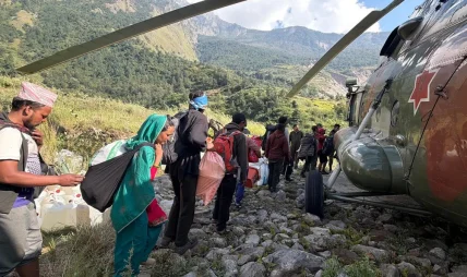 बूढीगण्डकी बाढीः प्रभावित क्षेत्रबाट एक हजार बढीको हेलि उद्धार बूढीगण्डकी बाढीः प्रभावित क्षेत्रबाट एक हजार बढीको हेलि उद्धार