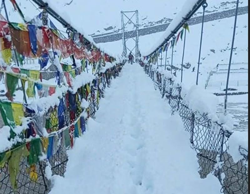 उत्तरी हुम्लामा हिमपात